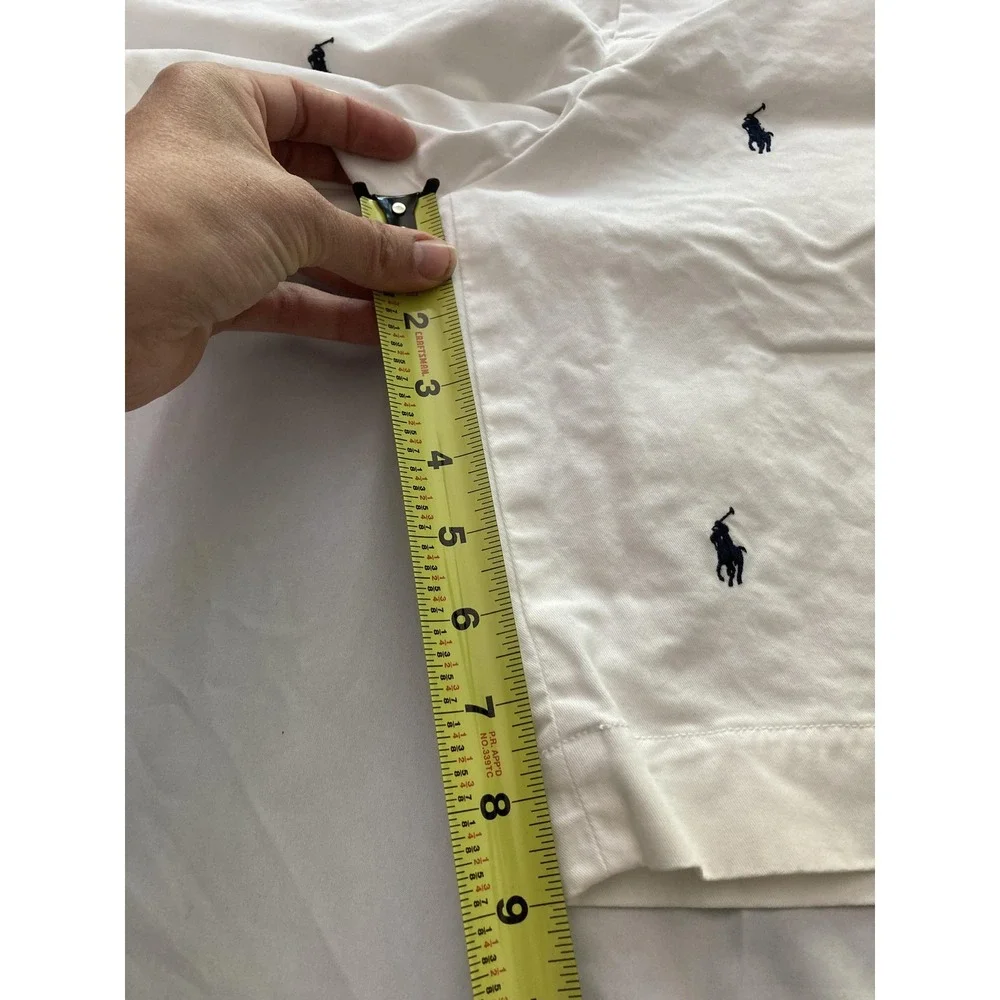 Polo Ralph Lauren Shorts Men 33 White Pony Embroidered Stretch Chino Classic EUC